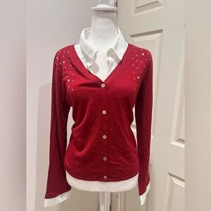 Belldini Ruby Cardigan with Stud Accents